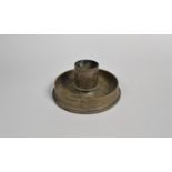 A WWI Novelty Trench Art Match Holder/Ashtray formed From the Base of a 1918 Howitzer Shell, 13cms