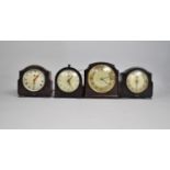 A Collection of Four Smiths Art Deco Bakelite Cased Mantle Clocks, all in need of attention