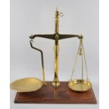 A Late 19th/Early 20th Century Avery Class B Pan Scale on Rectangular Wooden Plinth, 50cms Wide
