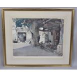 A Large Framed Russell Flint Print with Artist Proof Stamp and Signed by the Artist by Pencil to