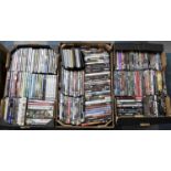 Three Boxes of Various Mainstream DVDs