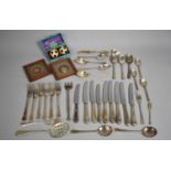 A Collection of John Mason Arthur Price Silver Plated Cutlery, Danish Small Ladle etc Together