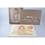 A Collection of Three Pieces Original Artwork, Nudes