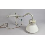A Vintage Industrial Corner Wall Mounting Electric Light Fitting (unchecked)