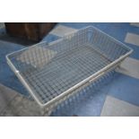Three Large Wire Baskets, 94cms by 53cms by 16cms High