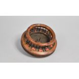 A Late 19th Century Wooden Roulette Wheel, Missing Inner Disc, 9.25cms Diameter