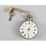 A Silver Pocket Watch, London Hallmark with Fusee Movement, in Need of Some Attention