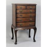 WITHDRAWN : A Mid 20th Century Miniature Chest of Two Short and Four Graduated Long Drawers