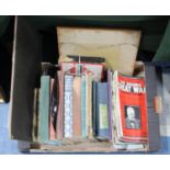 A Collection of Various Vintage Books, WWII Magazines, Monopoly Game etc