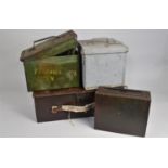 A Collection of Various Vintage Ammunition Boxes to include One with Yellow Stenciling Etc