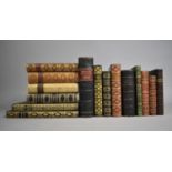 A Collection of Various Leather Bound Gilt Tooled 19th and 20th Century Books to comprise The