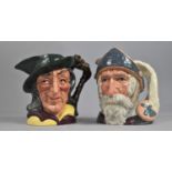 Two Royal Doulton Character Jugs, Don Quixote and Pied Piper