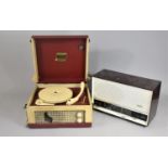 A Vintage Ekco Radio together with a Dansette Junior Record Player, Both with Condition Issues and