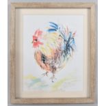 A Framed Limited Edition Pauline Preston Print, 'Clucky' 20x25cms