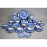 A Collection of Copeland Spode's Italian China to Comprise Six Cups, Six Saucers, Six Side Plates,