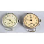 Two Vintage Wrist Watches (No Straps) Requiring Attention