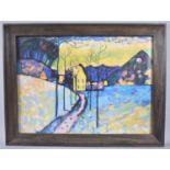 A Framed Wassily Kandinsky Print, Winter Landscape, 55x40cm