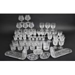 A Large Collection of Various Edinburgh Crystal Drinking Glasses to include Tumblers, Short Wines,