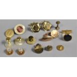 A Collection of Various Cufflinks and Studs to Include Two 9ct Gold Examples