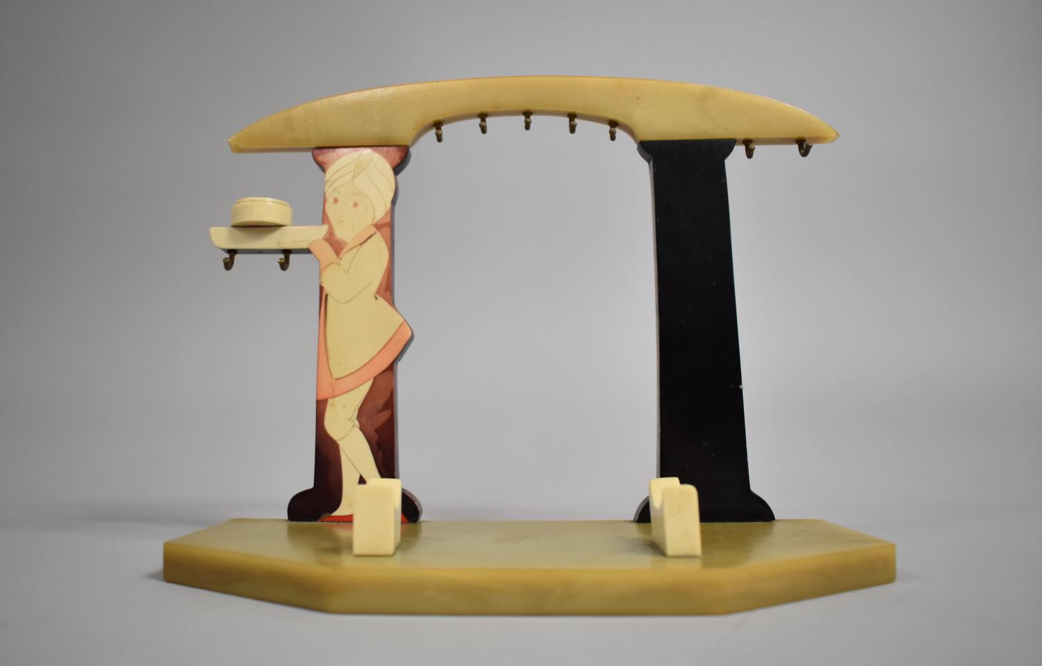 An Mid 20th century Bakelite Stand for a Vanity Set, 120cms Wide and 17cms High - Image 2 of 3