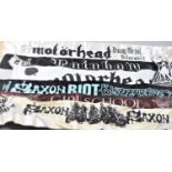 A Collection of Various Concert Scarves for Motor Head, Rainbow, Saxon etc