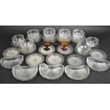 A Collection of Various 19th Century Glassware to include Finger Bowls, Dishes, Salts Etc