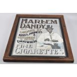 A Framed Reproduction Advertising Mirror for Harlem Dandy Cigarettes, 43x53cm