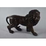 A Large Heavy Patinated Bronze Study of the Medici Lion, Facing Right, 33cms Long