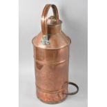 A Vintage Copper Churn, Loop Carrying Handle, 40cms High