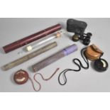 A Collection of Various Vintage Items to Comprise Cased Pair of Negretti & Zambra Opera Glasses, a