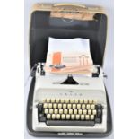 A Vintage Cased Adler Gabriele Portable Manual Typewriter