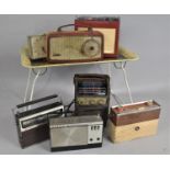A Collection of Various Vintage Radios together with a Bed Tray