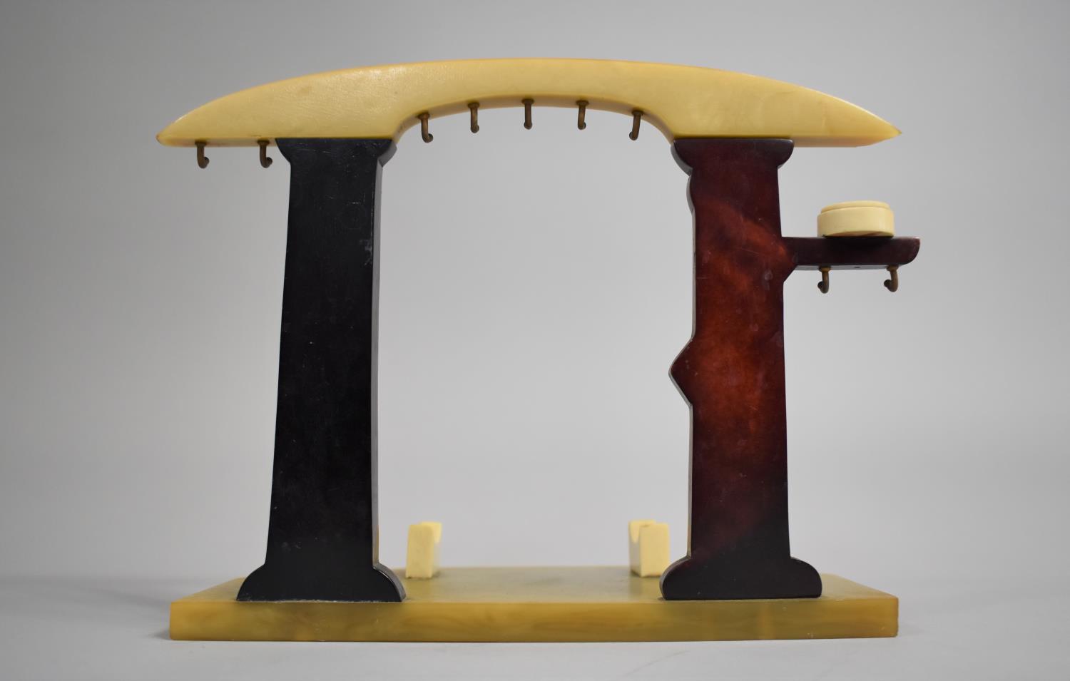 An Mid 20th century Bakelite Stand for a Vanity Set, 120cms Wide and 17cms High - Image 3 of 3