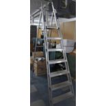 A Metal Avru Seven Step Step Ladder