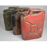Three Vintage Jerry Cans