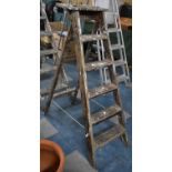 A Vintage Six Step Step Ladder
