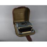 A Vintage Leather Cased Imperial Good Companion Manual Typewriter