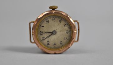 A 9ct Gold Cased Ladies Watch, 2.5cm diameter