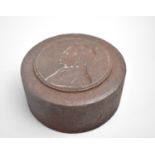 A Circular Cast Iron Stamp for George VI Medallions etc, 10.5cm Diameter