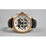 A Rotary Skeleton Automatic with day and Date, PLO-008979. GS00244/01(14831). Original Leather