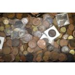 A Collection of Various 19th and 20th Century Copper and Other Coinage to Include Pennies etc
