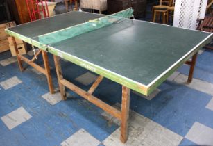 A Vintage Jaques Full Size Tennis Table, Has Been in Damp and Surface is AF, Complete with Bats