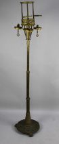 A Late 19th/Early 20th Century Four Branch Standard Lamp, Requires Repair