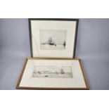 Two Framed Harold Wyllie (1880-1973) Etchings, Both Signed, Yarmouth 28x22.5cm (Glass Cracked) and