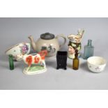 A Collection of 19th Century and Later Ceramics and Glassware to Comprise Black and White Transfer