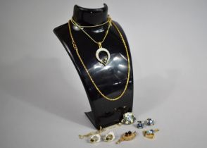 A Yellow Metal Suite to Comprise Earrings and Necklace together with Various other Yellow Metal