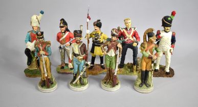 A Collection of Various Resin and Ceramic Napoleonic Soldier Figures