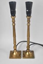 A Pair of Modern Table Lamp Bases, no Shades