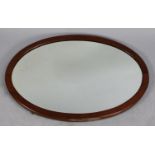 A Mid 20th Century Oval Wall Mirror