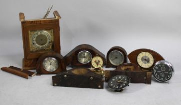 A Collection of Various Clock Parts, Cases etc